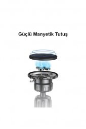 C154 Izgara Klipsli Manyetik Mıknatıslı Magsafe Araç İçi Telefon Tutucu - 5