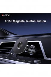 C156 Izgara Klipsli Manyetik Mıknatıslı Magsafe Araç İçi Telefon Tutucu - 5