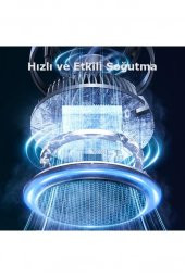 GW02 Izgara Klipsli Işıklı Soğutmalı Ayaklı 30W Kablosuz Şarjlı Magsafe Araç İçi Telefon Tutucu - 2