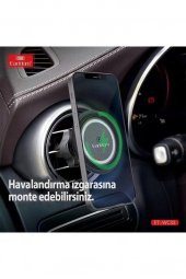WC33 Izgara Klipsli 15W Kablosuz Şarjlı Magsafe Araç İçi Telefon Tutucu - 8