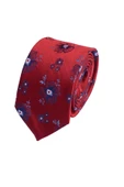 Cengiz İnler Çiçekli Desen Mendilsiz Mikrofiber Erkek Kravat - 2