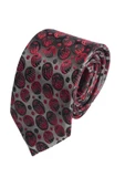 Cengiz İnler Daire Desenli Mendilli Mikrofiber Erkek Kravat thumbnail 5