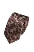 Cengiz İnler Geometrik Desenli Mendilli Mikrofiber Erkek Kravat - 6