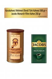 Mehmet Efendi Türk Kahvesi 500 gr + Jacobs Monarch Filtre Kahve 250 gr - 1