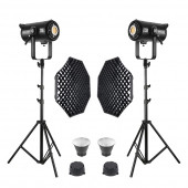 GDX EXC-220C-II 2'li Full Set (Gridli 95cm Octagon + 260 cm Kalın Işık Ayağı) - 1