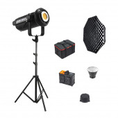Gdx LV-700C-II B Bi Color Led Video Işığı Full Set (Gridli 95 Octa Softbox + 260 cm Kalın Işık Ayağı) - 1