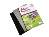 MAPİ A4 PP METALİK KAPAK 600 MİC. GÜMÜS+SİYAH50 Lİ - 1