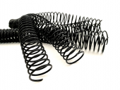 PLASTİK HELEZON SPİRAL 6MM. 4:1 SİYAH 200 AD. 48 LOP POŞETLİ - 1