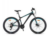 29J KRON XC 100 HD DAĞ BİSİKLETİ - MAT SİYAH GRİ TURKUAZ - 51 KADRO - 1