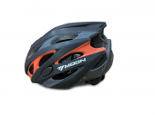 MOON MV-29  KASK IŞIKLI   - MAT SİYAH CARBON KIRMIZI - L - 1