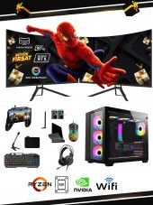 RAMTECH BFX10 EKSTRA RYZEN 5 5600G 32RAM 1TB-SSD 1TB-HDD RTX4060 X120SIVI SOĞUTUCU 24"CURVED OYUN PC - 1