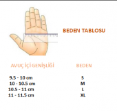 CARRARO KISA PARMAK ELDİVEN V7 E - SİYAH GRİ - M beden thumbnail 2