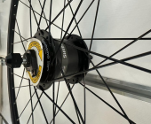TAIWAN 28 Double Örülü Ön Jant, V-Fren, Shimano Dinamolu Göbek - Siyah - 2