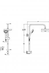 Artema A45597 System Rain Ls25 Duş Kolonu - 2