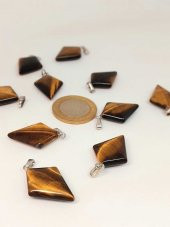 Kaplan Gözü Taşı Ok Ucu Şekilli Kolye Ucu (42650) thumbnail 1