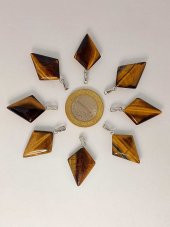 Kaplan Gözü Taşı Ok Ucu Şekilli Kolye Ucu (42650) thumbnail 2