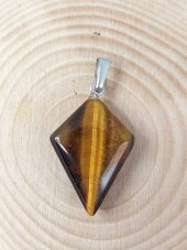 Kaplan Gözü Taşı Ok Ucu Şekilli Kolye Ucu (42650) thumbnail 3