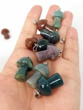 Hint Akik Taşı Mantar Şekilli Kolye Ucu (42685) thumbnail 1