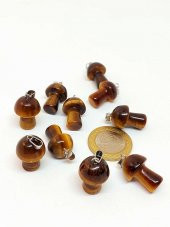 Kaplan Gözü Taşı Mantar Şekilli Kolye Ucu (42710) thumbnail 2