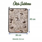 Bulaşık Kurutma Matı Kurulama Bezi Örtüsü Tezgah Üstü Ped Mutfak Bulaşıklık Yıkanabilir 45x36 cm thumbnail 7