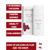 Decubal Face Vital  Kuru ve Hassas Ciltler İçin Ekstra Besleyici Krem 50 ml - 3