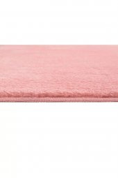 Orkide Home Modern Dekoratif Halı Jel Kaymaz Taban Peluş Puffy Desenli Pembe Sekizgen Halı  PEMBE 80 x 80 - 5