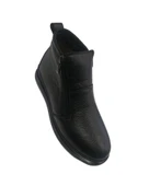 Ay Ayakkabım AKM-038 Kadın Siyah (36-41) Deri Bot thumbnail 5