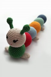 Şirin Tırtıl Amigurumi Organik Oyuncak - 1