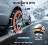 Space Kaydırmaz Oto Kar Çorabı Güvenli ve Pratik ZICO10 thumbnail 2