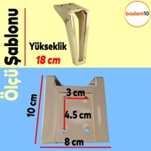 Penta 6'lı Set Mobilya Tv Ünitesi Konsol Koltuk Kanepe Destek Ayağı 18 Cm Altın Ayakları M8 Civatalı - 2