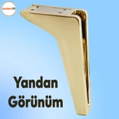 Penta 6'lı Set Mobilya Tv Ünitesi Konsol Koltuk Kanepe Destek Ayağı 18 Cm Altın Ayakları M8 Civatalı - 4