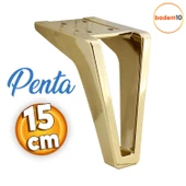 Penta 6'lı Set Mobilya Tv Ünitesi Çekyat Koltuk Kanepe Destek Ayağı 15 Cm Altın Ayakları M8 Civatalı thumbnail 9