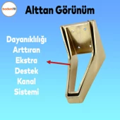 Penta 6'lı Set Mobilya Tv Ünitesi Çekyat Koltuk Kanepe Destek Ayağı 15 Cm Altın Ayakları M8 Civatalı thumbnail 5