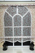 Çift Mekanizmalı Desenli Tül Stor Perde Pembe Baskı STB-106  Pembe 130 x 200 - 3