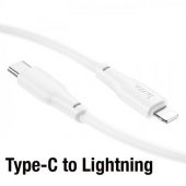 Coofbe Hc Seri 1Mt 20W Type-C to Lightning Şarj Kablosu Veri Kablosu Hızlı Şarj ve Data Kablosu Kopmaz - 2