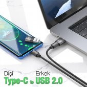 Polham HC Series Usb 2.0 To Type C Dönüştürücü Typce Girişi Usb Dönüştürücü Hızlı Veri Transferi - 2