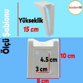 Penta 6'lı Set Mobilya Tv Ünitesi Çekyat Koltuk Kanepe Destek Ayağı 15 Cm Beyaz Ayakları M8 Civatalı thumbnail 2