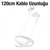 Coofbe Hc Seri Profesyonel 120Cm Lightning Kulakiçi Kablolu Kulaklık Silikon Kablolu Kulaklık - 5