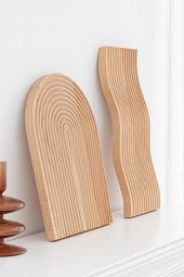 Bohem Dikdörtgen Bambu Kahve ve Dekoratif Sunum Tepsisi 32 cm - 2