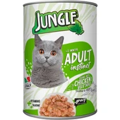 Jungle Kedi Konservesi Tavuklu Sebzeli 415 GR thumbnail 1