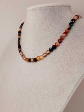 Akik Taşı YASSI Faset Kesim Kolye 6x4mm (Sabit Klipsli) (42810) thumbnail 1