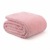 Wellsoft Battaniye Televizyon Battaniyesi Peluş Polar Battaniye Tek Kişilik 170*230 Gül Kurusu - 2