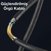 Coofbe Hc Seri Örgü 1Mt 60W Type-C to Type-C Şarj Samsung Huawei Şarj İphone 15 15 Pro Max Şarj Kablo - 2