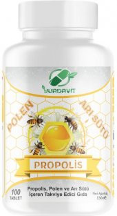 Yurdavit Arı Sütü Propolis Polen 575 Mg 2x100 Tablet - 2