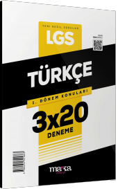 Marka LGS 1.Dönem Konuları Türkçe 3 Deneme Marka Yayınları - 1