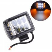 Off Road 45w 12 Led Beyaz Turuncu Flaşlı Kare Sis Farı Çalışma Lambası Hi-tech - 2