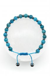 Apatit Doğal Taş Makrome Örme Bileklik thumbnail 1