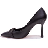 Dagoster DZA07-388462 Siyah Abiye Topuklu Kadın Ayakkabı - 3