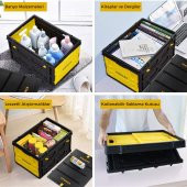 STANLEY FB533L 25Kg Katlanır Kapaklı Çok Amaçlı Taşıma Sepeti - 8