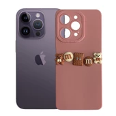 iPhone 14 Pro Kılıf 3D M Bear Kamera Korumalı Silikon Kapak - 8